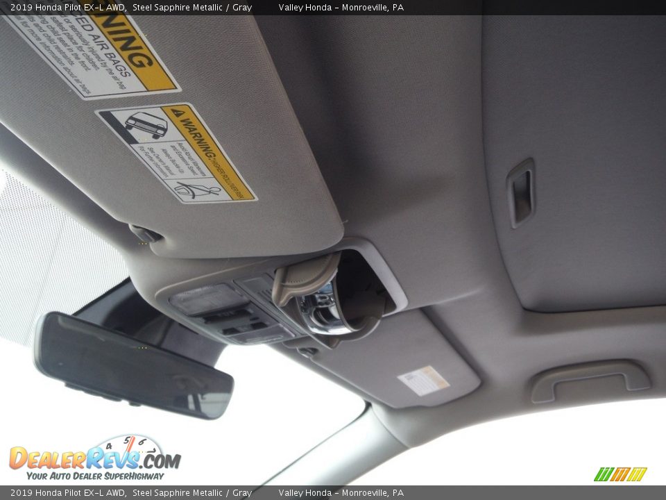 2019 Honda Pilot EX-L AWD Steel Sapphire Metallic / Gray Photo #24