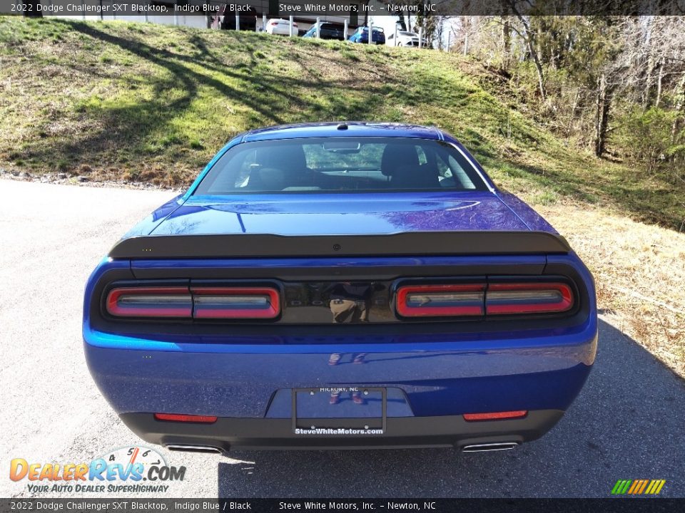 2022 Dodge Challenger SXT Blacktop Indigo Blue / Black Photo #7