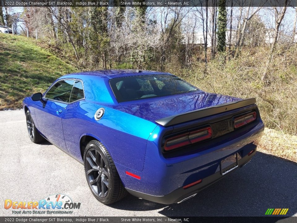 2022 Dodge Challenger SXT Blacktop Indigo Blue / Black Photo #8