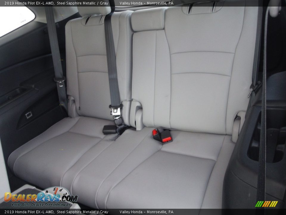 2019 Honda Pilot EX-L AWD Steel Sapphire Metallic / Gray Photo #28