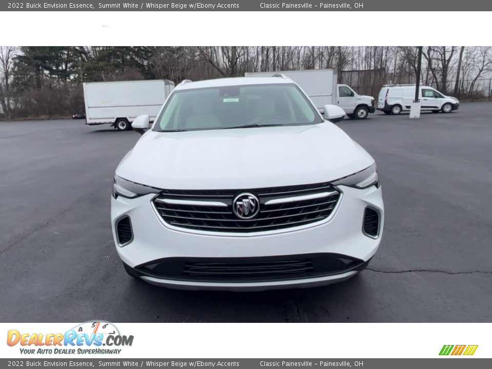 2022 Buick Envision Essence Summit White / Whisper Beige w/Ebony Accents Photo #3