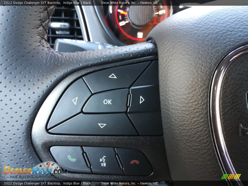 2022 Dodge Challenger SXT Blacktop Indigo Blue / Black Photo #17