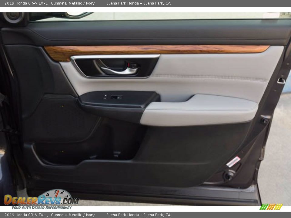 2019 Honda CR-V EX-L Gunmetal Metallic / Ivory Photo #36