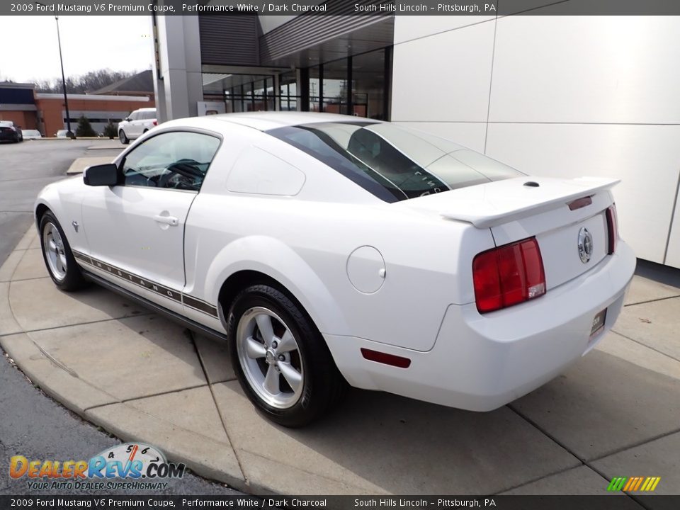 2009 Ford Mustang V6 Premium Coupe Performance White / Dark Charcoal Photo #3