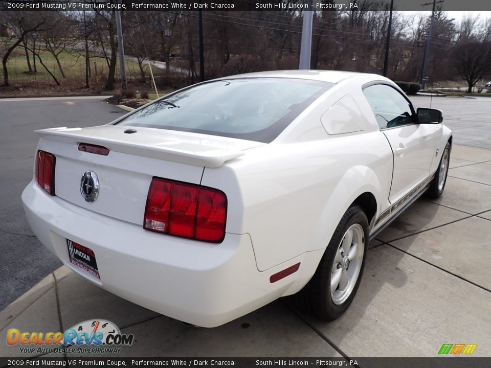 2009 Ford Mustang V6 Premium Coupe Performance White / Dark Charcoal Photo #5