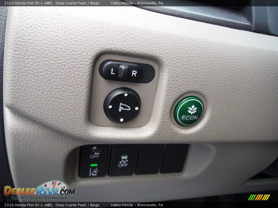 2019 Honda Pilot EX-L AWD Deep Scarlet Pearl / Beige Photo #13