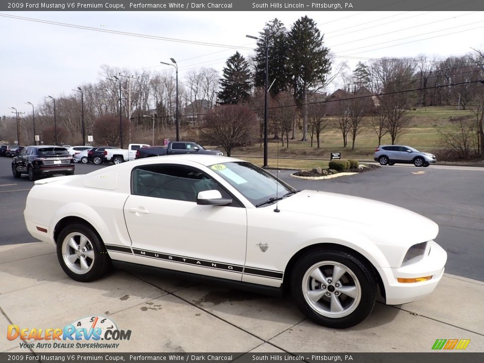 2009 Ford Mustang V6 Premium Coupe Performance White / Dark Charcoal Photo #6