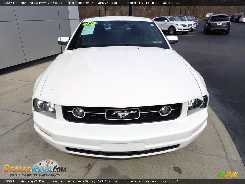 2009 Ford Mustang V6 Premium Coupe Performance White / Dark Charcoal Photo #8