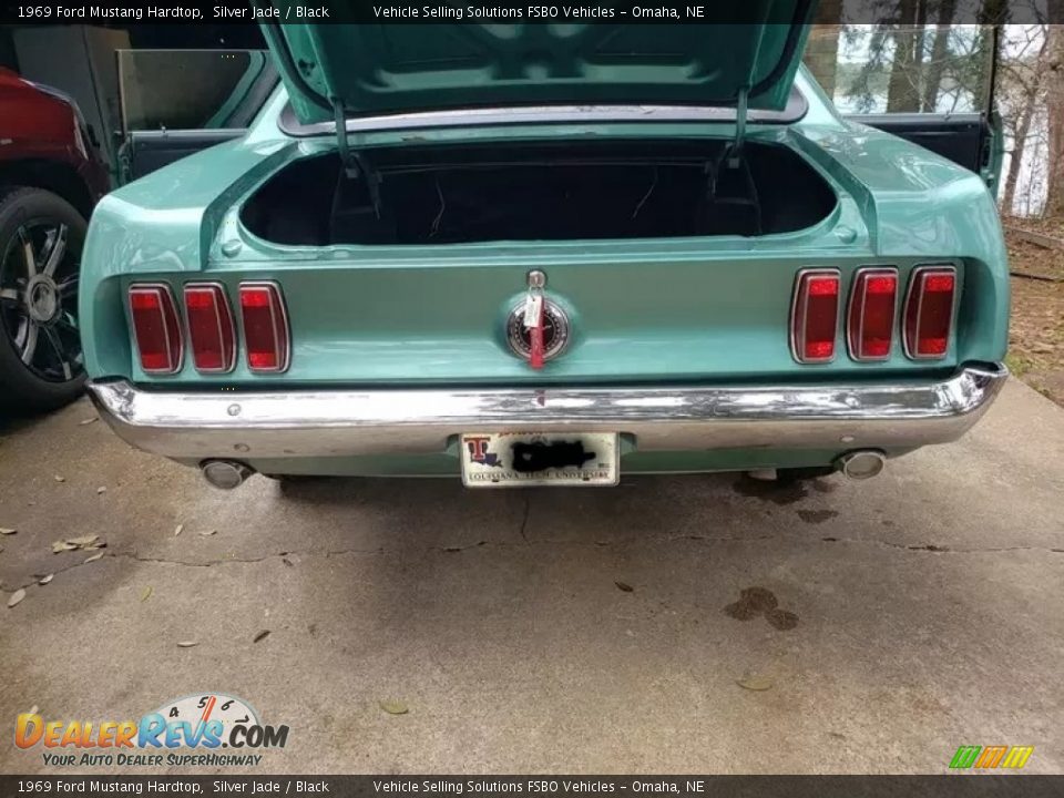 1969 Ford Mustang Hardtop Silver Jade / Black Photo #2