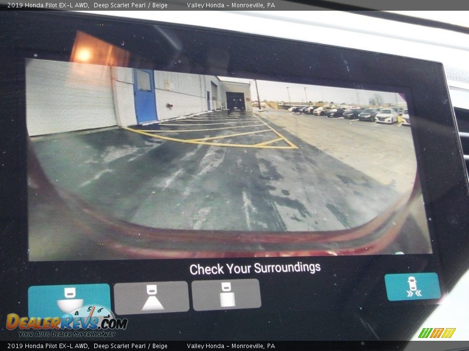 2019 Honda Pilot EX-L AWD Deep Scarlet Pearl / Beige Photo #20