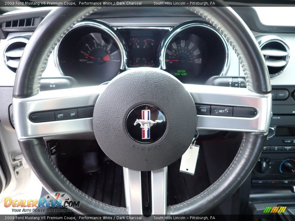 2009 Ford Mustang V6 Premium Coupe Performance White / Dark Charcoal Photo #19