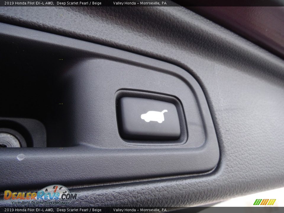 2019 Honda Pilot EX-L AWD Deep Scarlet Pearl / Beige Photo #29