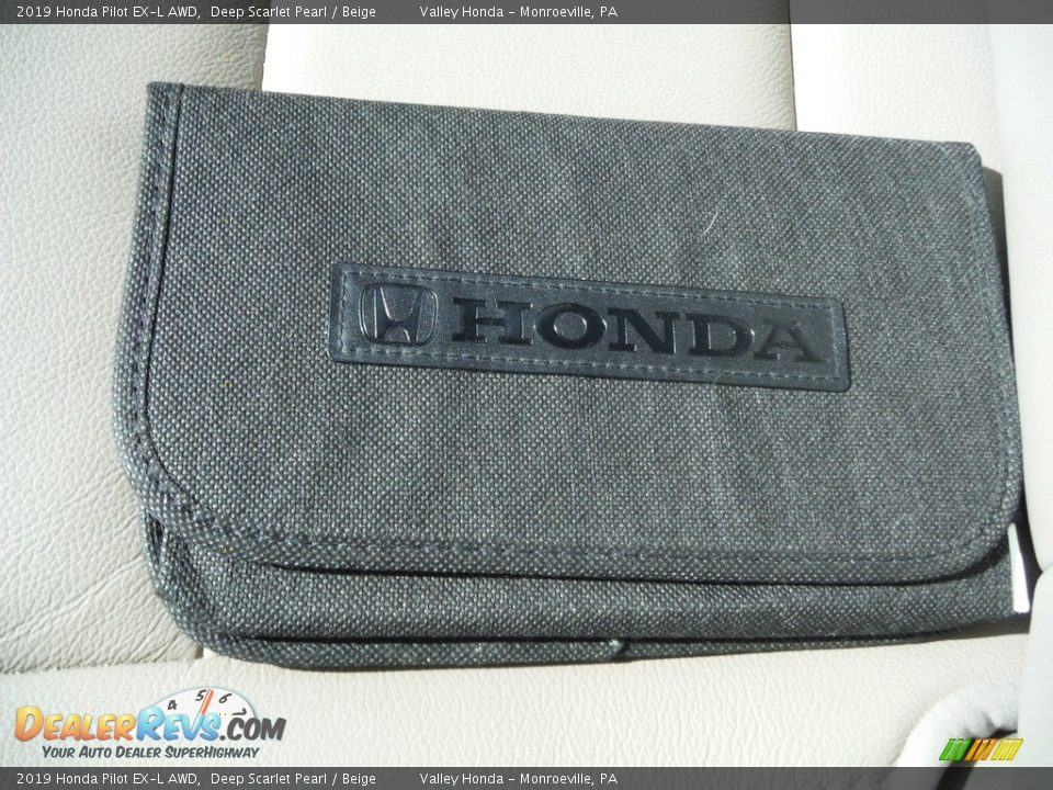 2019 Honda Pilot EX-L AWD Deep Scarlet Pearl / Beige Photo #30