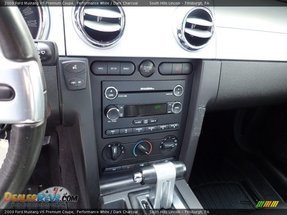 2009 Ford Mustang V6 Premium Coupe Performance White / Dark Charcoal Photo #23