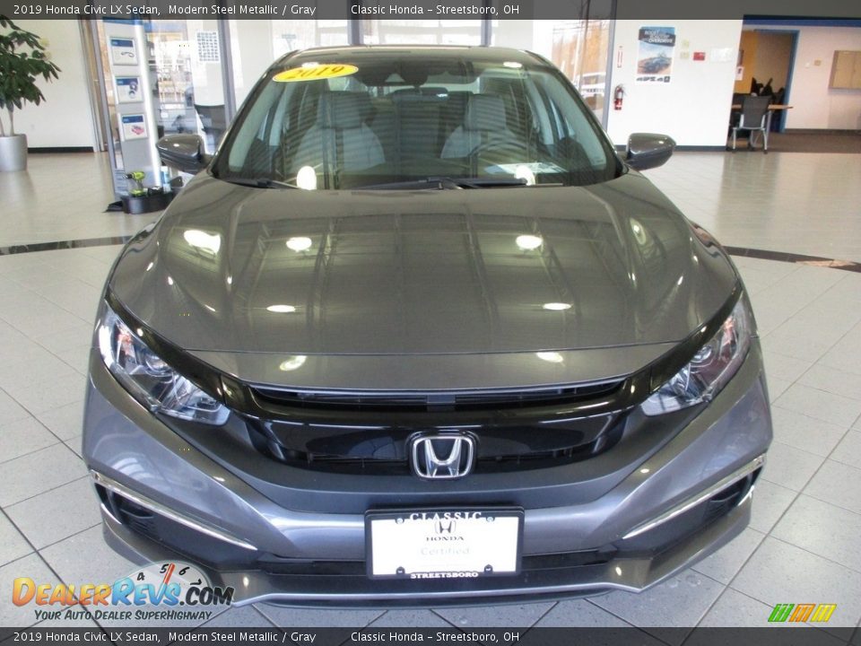 2019 Honda Civic LX Sedan Modern Steel Metallic / Gray Photo #2