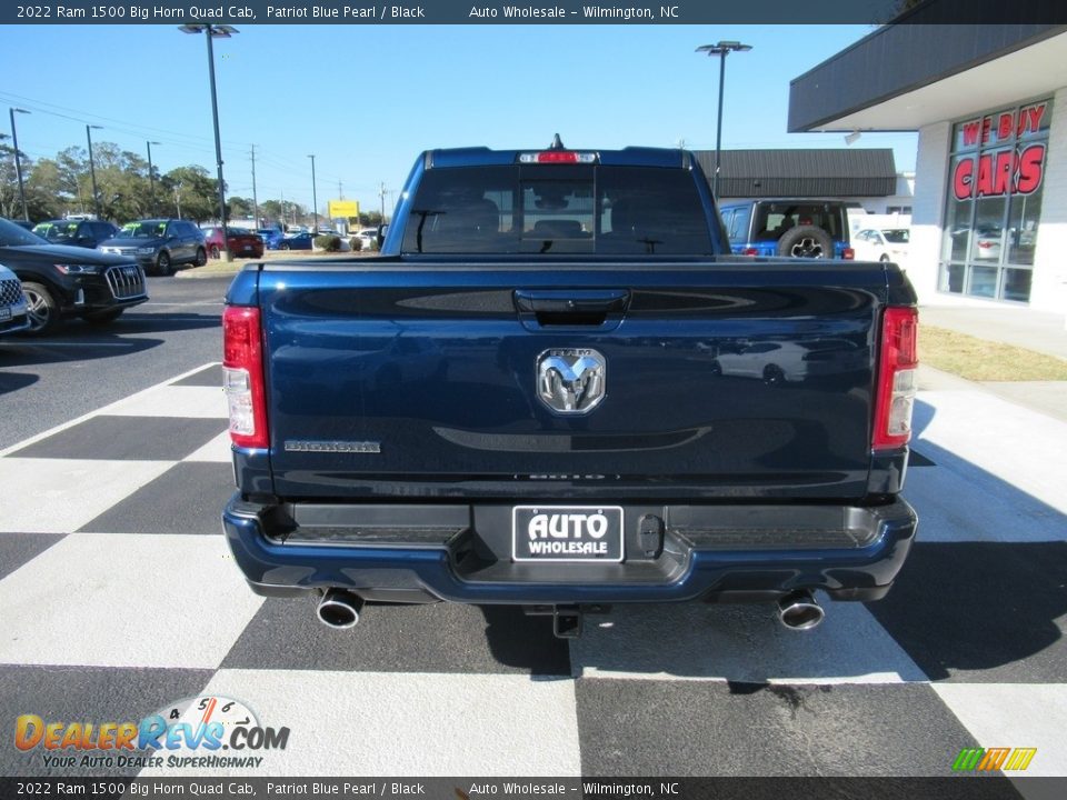 2022 Ram 1500 Big Horn Quad Cab Patriot Blue Pearl / Black Photo #4