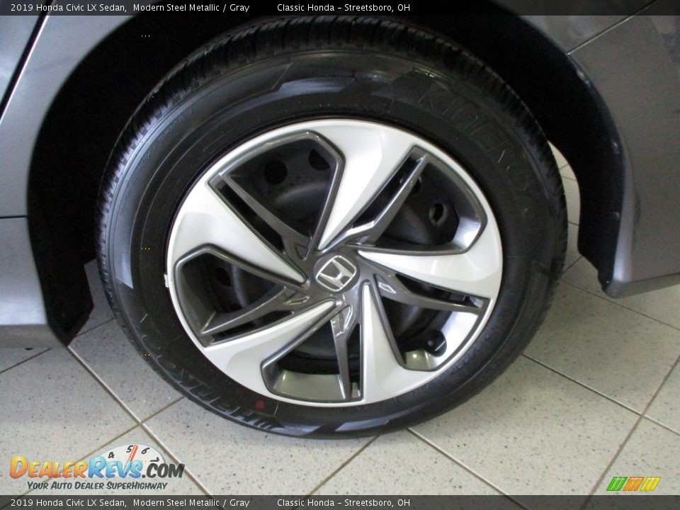 2019 Honda Civic LX Sedan Modern Steel Metallic / Gray Photo #11