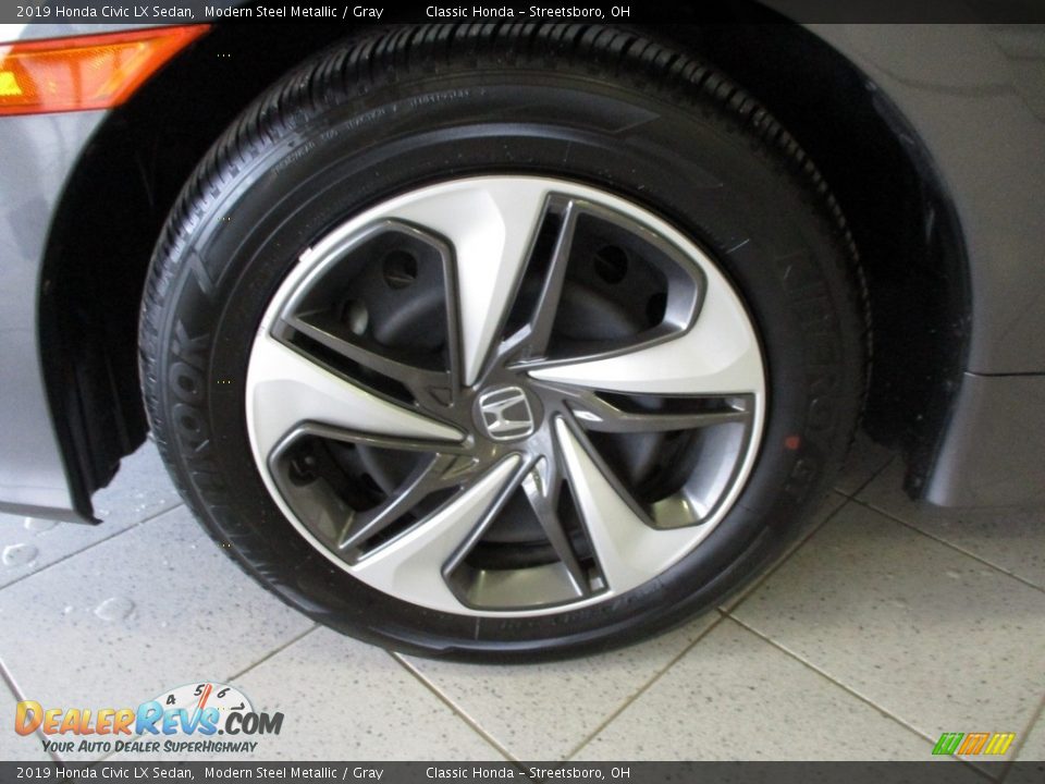 2019 Honda Civic LX Sedan Modern Steel Metallic / Gray Photo #12
