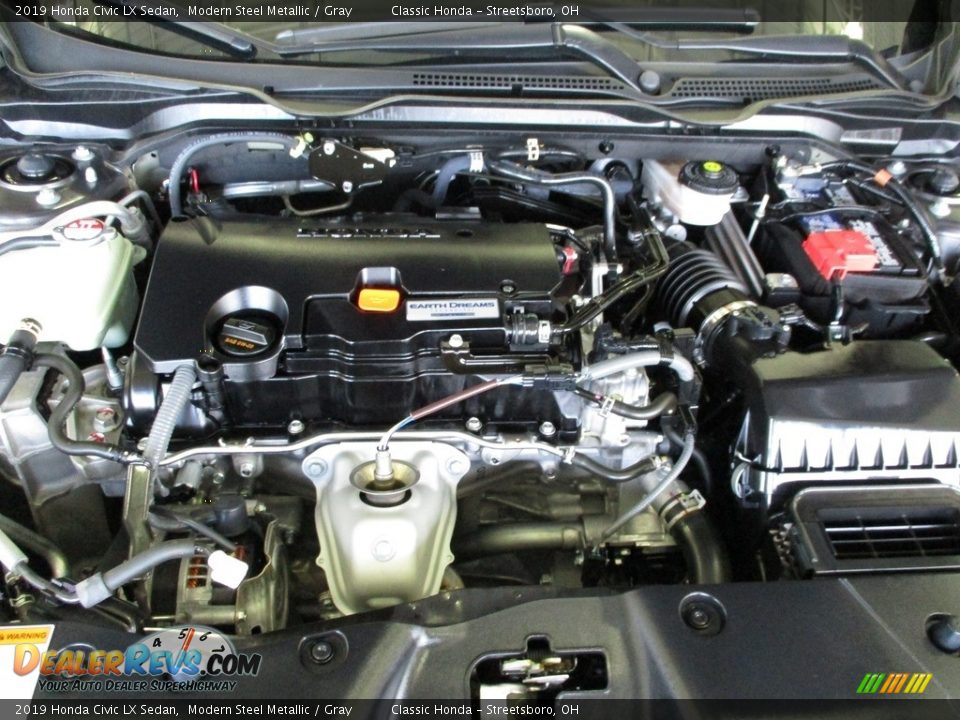 2019 Honda Civic LX Sedan Modern Steel Metallic / Gray Photo #13