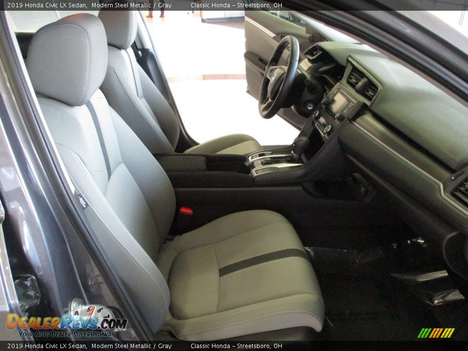2019 Honda Civic LX Sedan Modern Steel Metallic / Gray Photo #16