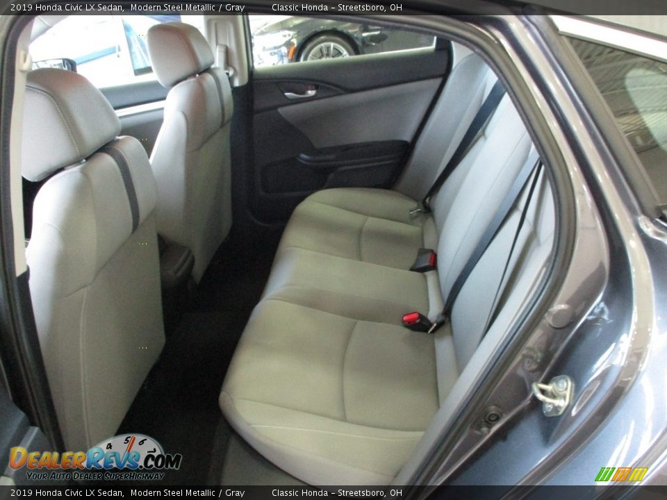 2019 Honda Civic LX Sedan Modern Steel Metallic / Gray Photo #24