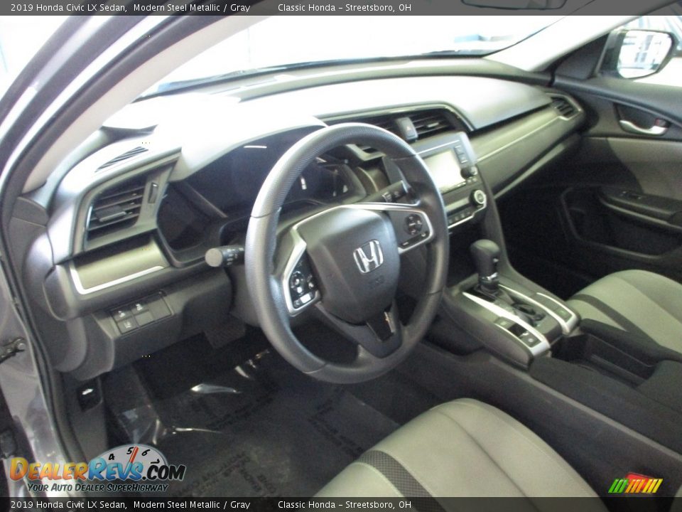 2019 Honda Civic LX Sedan Modern Steel Metallic / Gray Photo #26