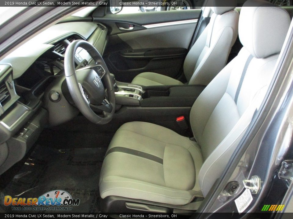 2019 Honda Civic LX Sedan Modern Steel Metallic / Gray Photo #27