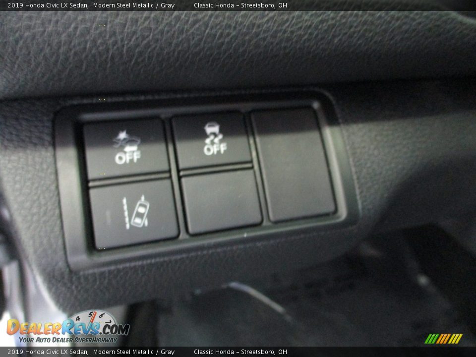 2019 Honda Civic LX Sedan Modern Steel Metallic / Gray Photo #28