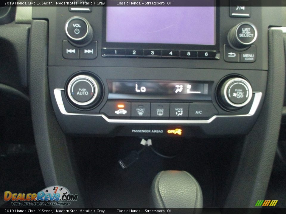 2019 Honda Civic LX Sedan Modern Steel Metallic / Gray Photo #34