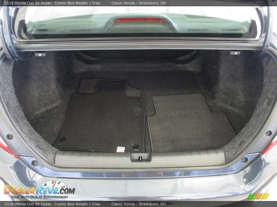2018 Honda Civic EX Sedan Cosmic Blue Metallic / Gray Photo #13