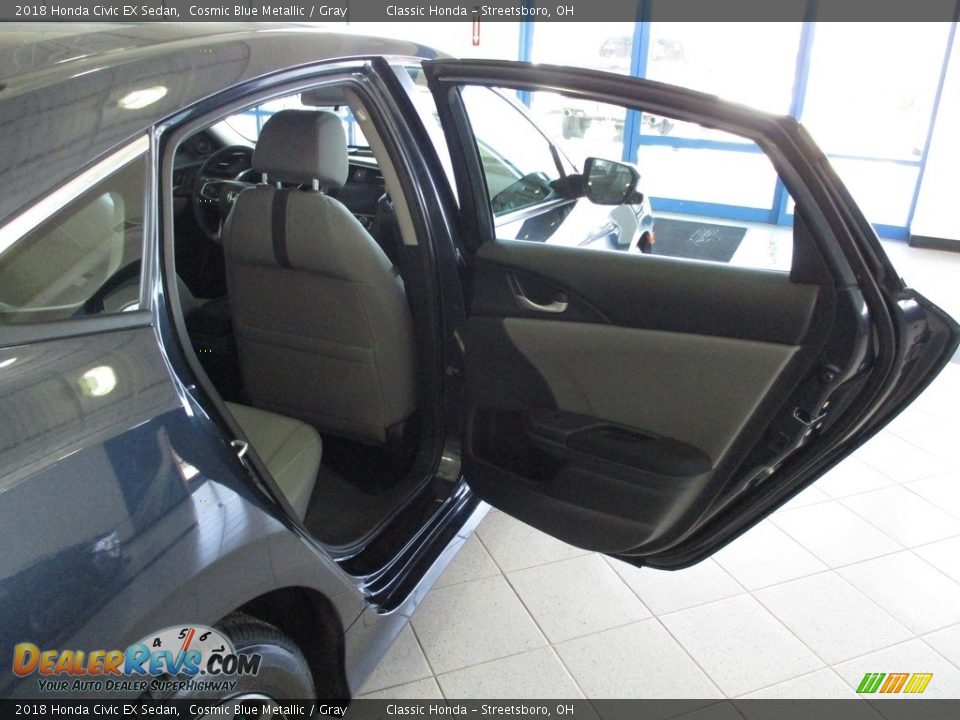 2018 Honda Civic EX Sedan Cosmic Blue Metallic / Gray Photo #20
