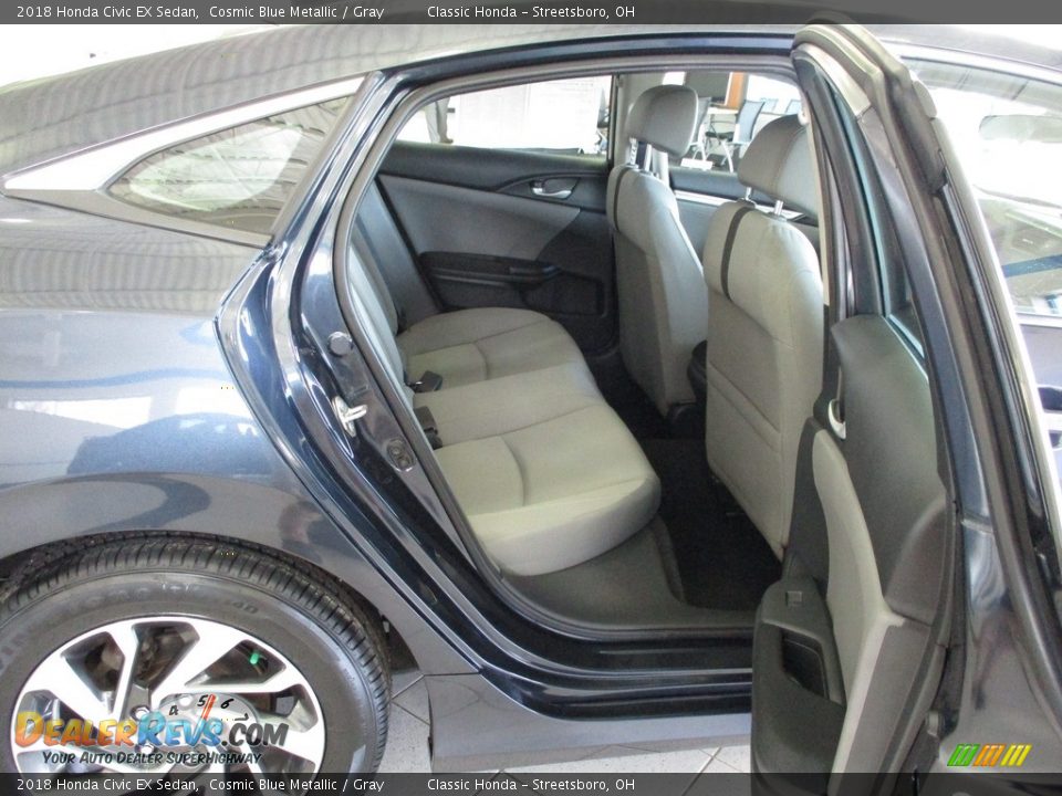 2018 Honda Civic EX Sedan Cosmic Blue Metallic / Gray Photo #21