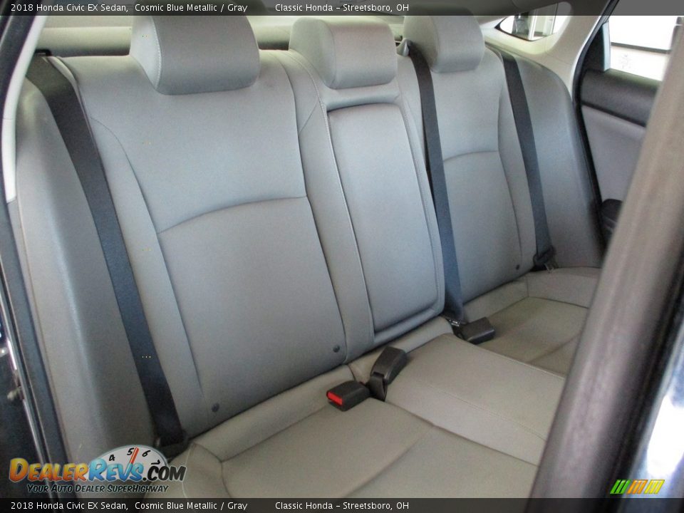 2018 Honda Civic EX Sedan Cosmic Blue Metallic / Gray Photo #22