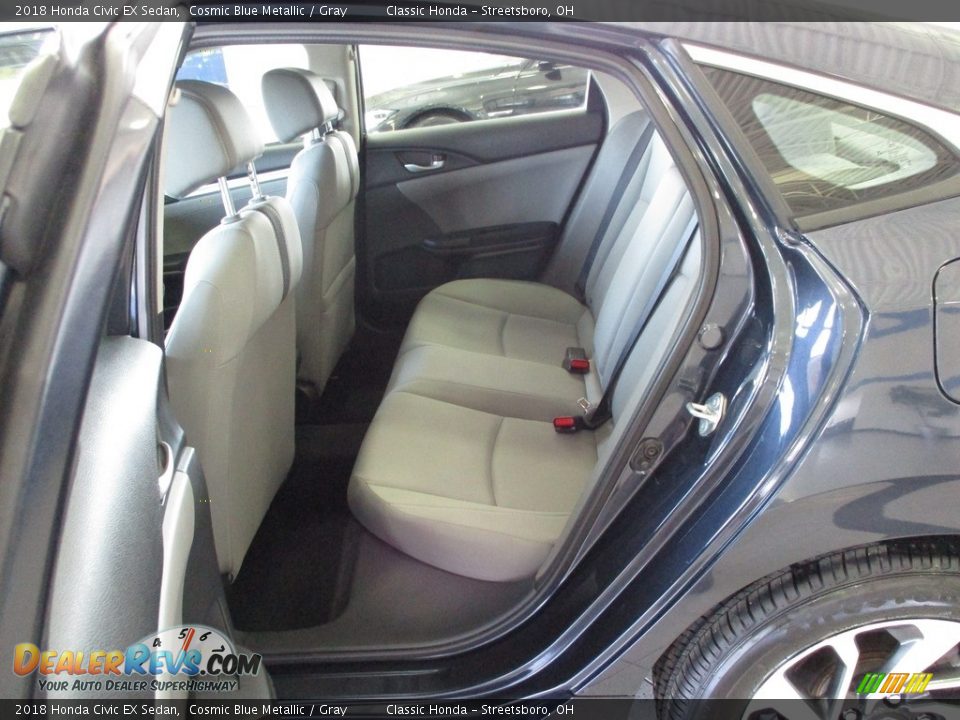 2018 Honda Civic EX Sedan Cosmic Blue Metallic / Gray Photo #24