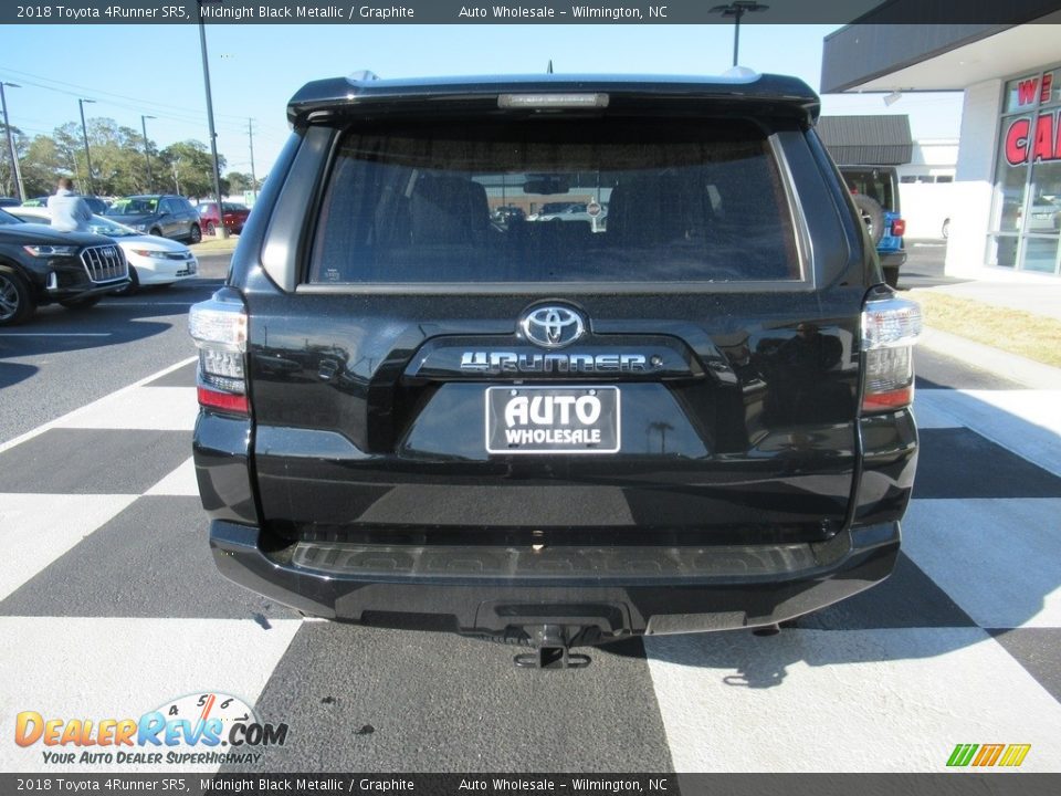 2018 Toyota 4Runner SR5 Midnight Black Metallic / Graphite Photo #4