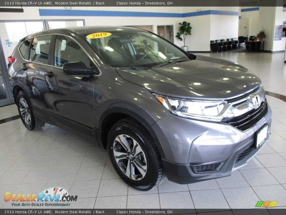 2019 Honda CR-V LX AWD Modern Steel Metallic / Black Photo #3