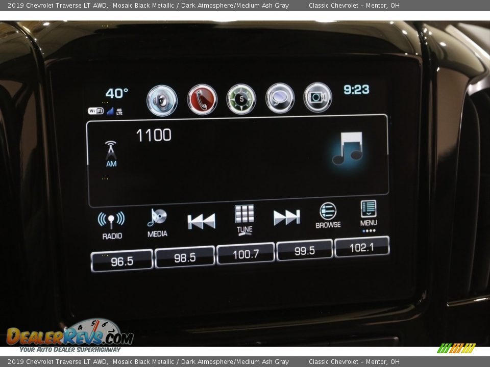 2019 Chevrolet Traverse LT AWD Mosaic Black Metallic / Dark Atmosphere/Medium Ash Gray Photo #10