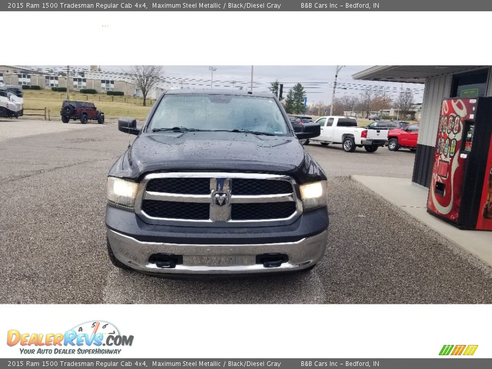 2015 Ram 1500 Tradesman Regular Cab 4x4 Maximum Steel Metallic / Black/Diesel Gray Photo #2