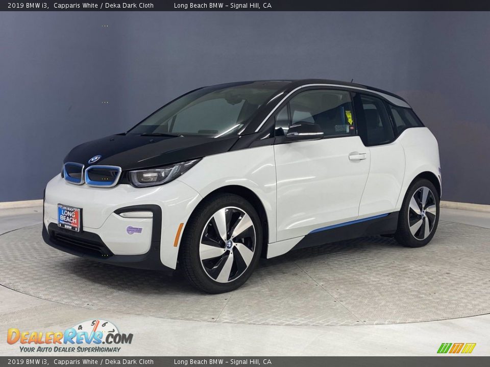 2019 BMW i3 Capparis White / Deka Dark Cloth Photo #3