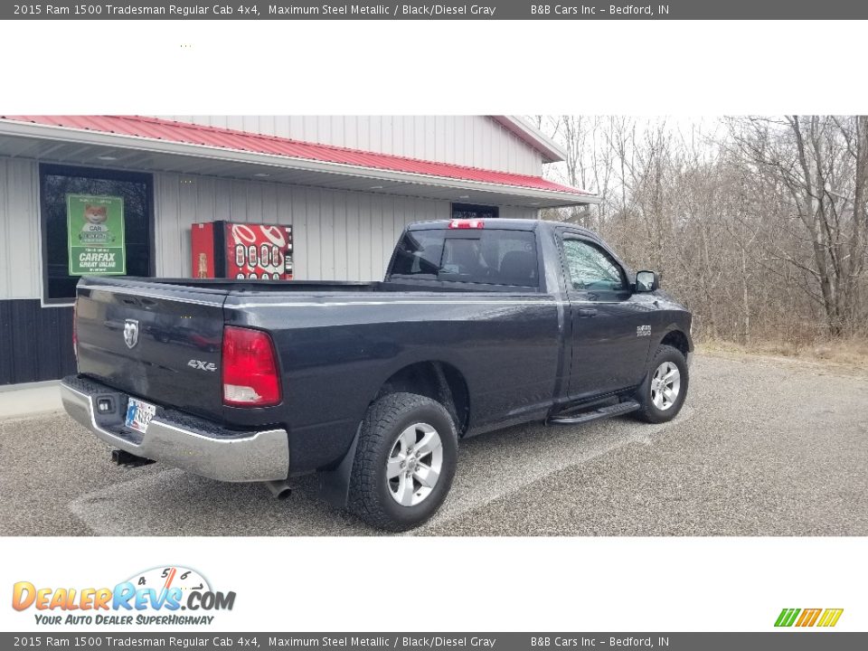 2015 Ram 1500 Tradesman Regular Cab 4x4 Maximum Steel Metallic / Black/Diesel Gray Photo #5