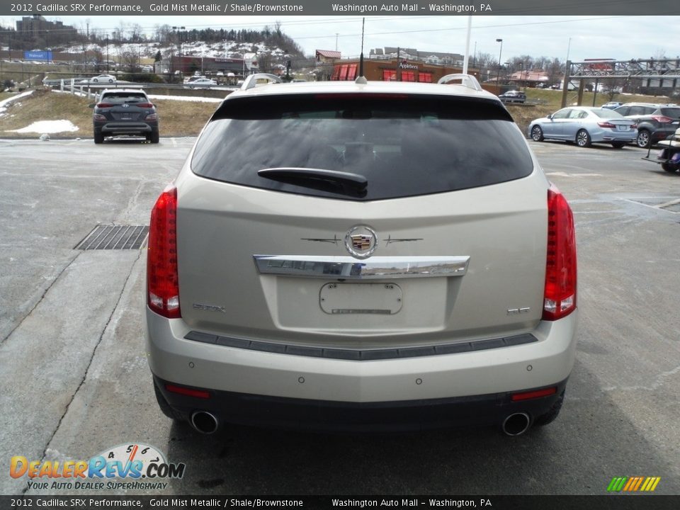 2012 Cadillac SRX Performance Gold Mist Metallic / Shale/Brownstone Photo #8