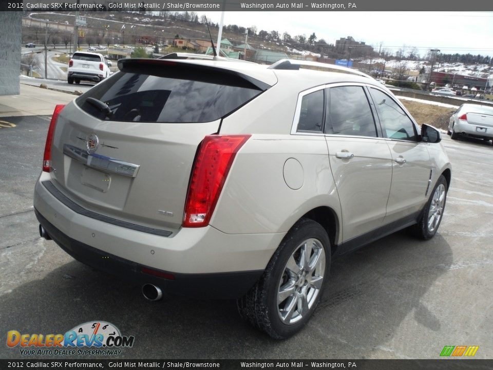 2012 Cadillac SRX Performance Gold Mist Metallic / Shale/Brownstone Photo #9