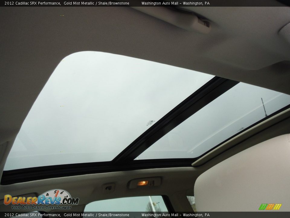 2012 Cadillac SRX Performance Gold Mist Metallic / Shale/Brownstone Photo #12