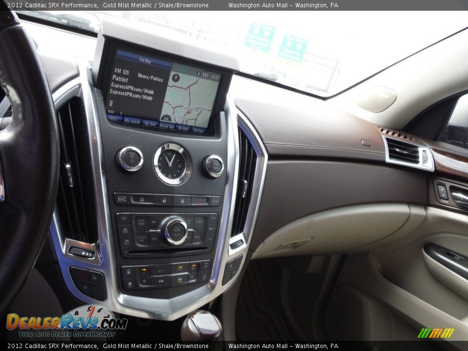 2012 Cadillac SRX Performance Gold Mist Metallic / Shale/Brownstone Photo #20