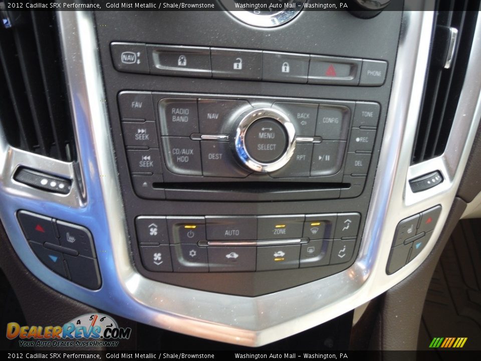 2012 Cadillac SRX Performance Gold Mist Metallic / Shale/Brownstone Photo #22