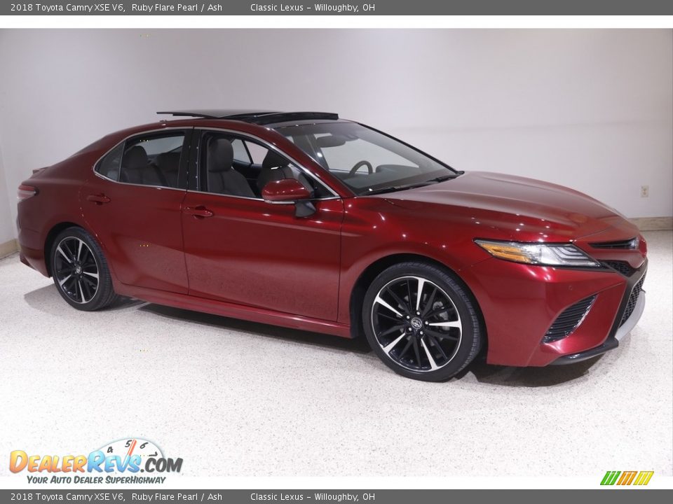 2018 Toyota Camry XSE V6 Ruby Flare Pearl / Ash Photo #1