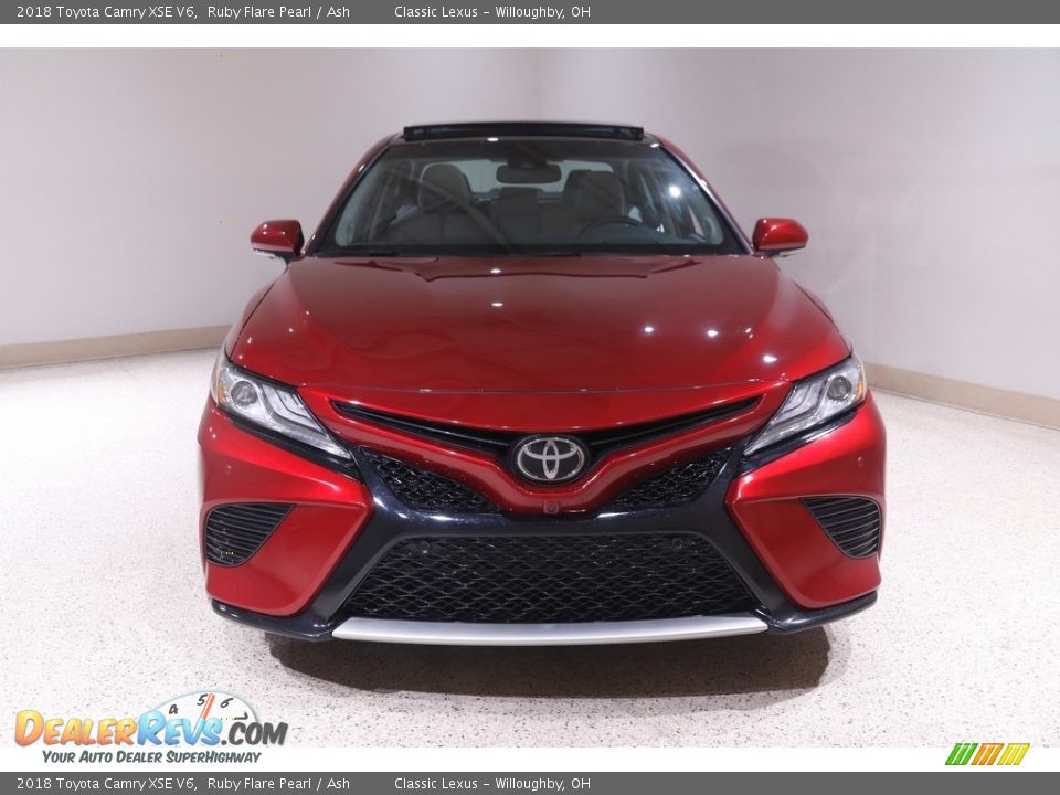 2018 Toyota Camry XSE V6 Ruby Flare Pearl / Ash Photo #2