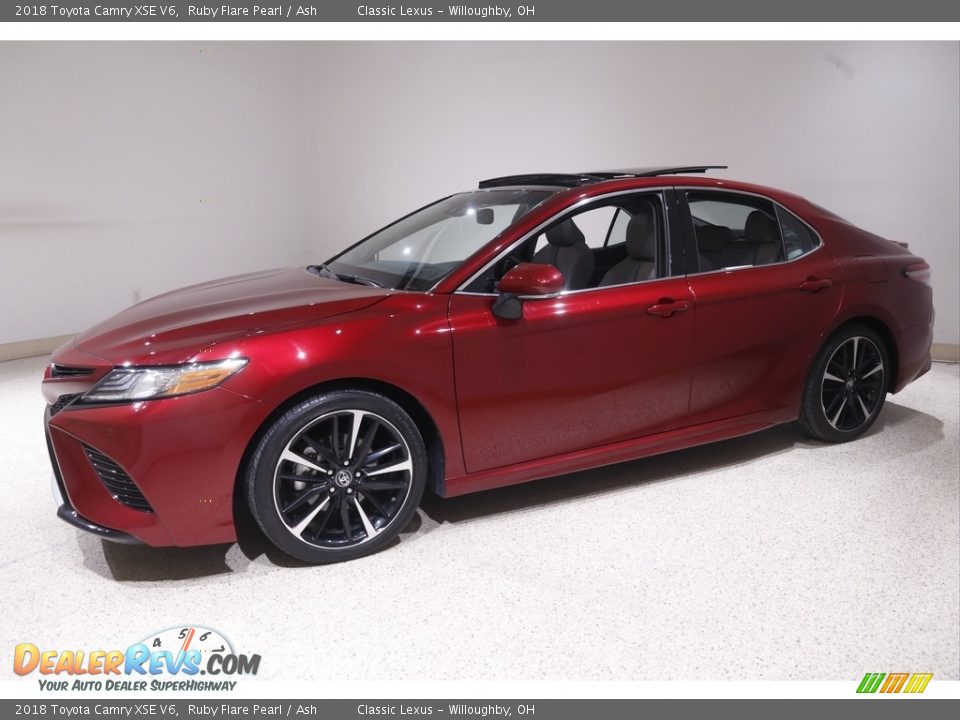 2018 Toyota Camry XSE V6 Ruby Flare Pearl / Ash Photo #3
