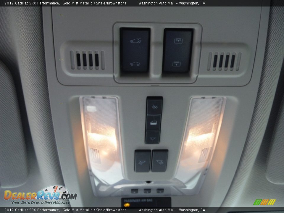 2012 Cadillac SRX Performance Gold Mist Metallic / Shale/Brownstone Photo #25