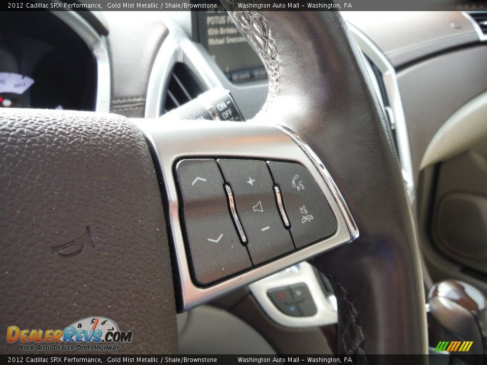 2012 Cadillac SRX Performance Gold Mist Metallic / Shale/Brownstone Photo #28